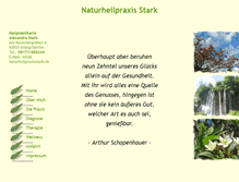 Tablet Screenshot of naturheilpraxisstark.de